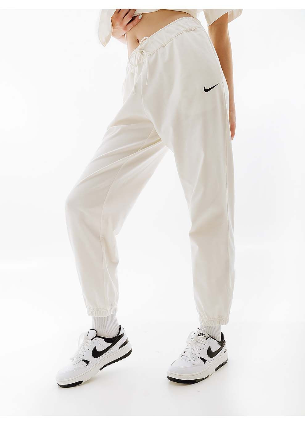 Женские Брюки W NSW JRSY EASY JOGGER Бежевый Nike (367589193)
