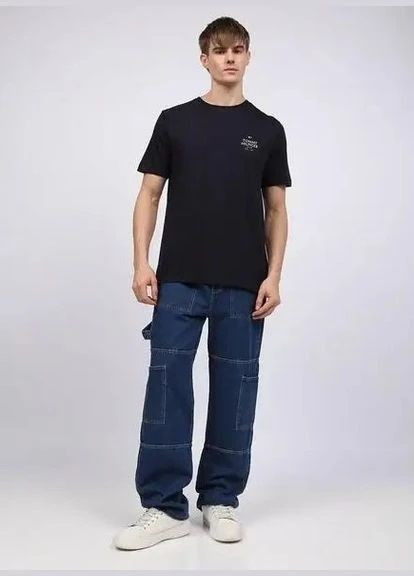 Темно-синяя футболка мужская с коротким рукавом Tommy Hilfiger Stack T-Shirt