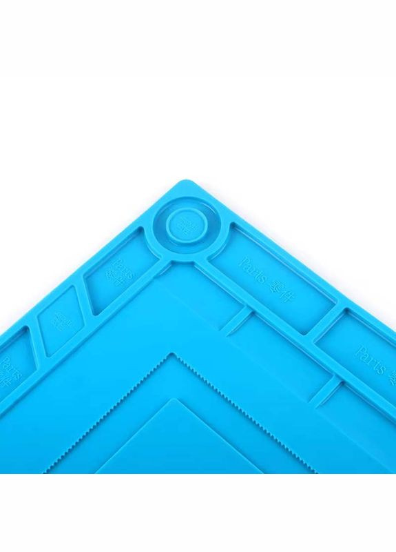 Силіконовий килимок S-150, мат термостійкий для паяння, ремонту техніки 390x270 мм Blue Sunshine (322567061)