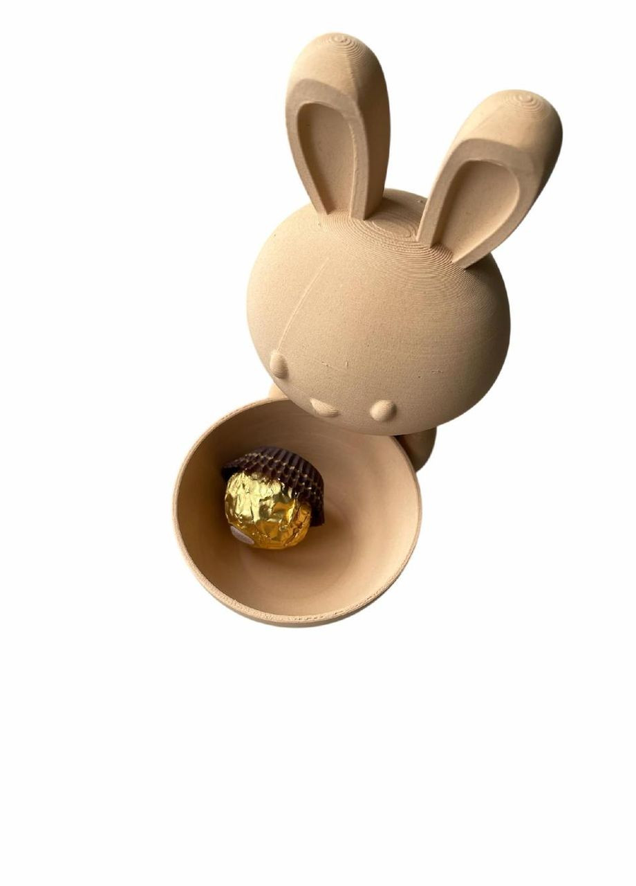 Декоративный зайчик с мисочкой – пасхальная подставка для конфет No Brand (366890064)