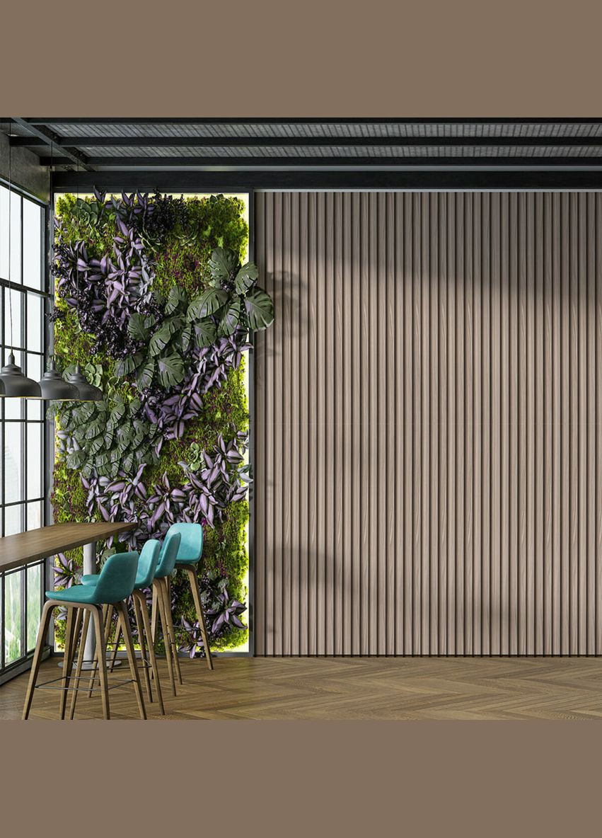 Рейка декоративная WPC стеновая 3000х160х23мм Серый орех SW-00001856 Sticker Wall (370441250)