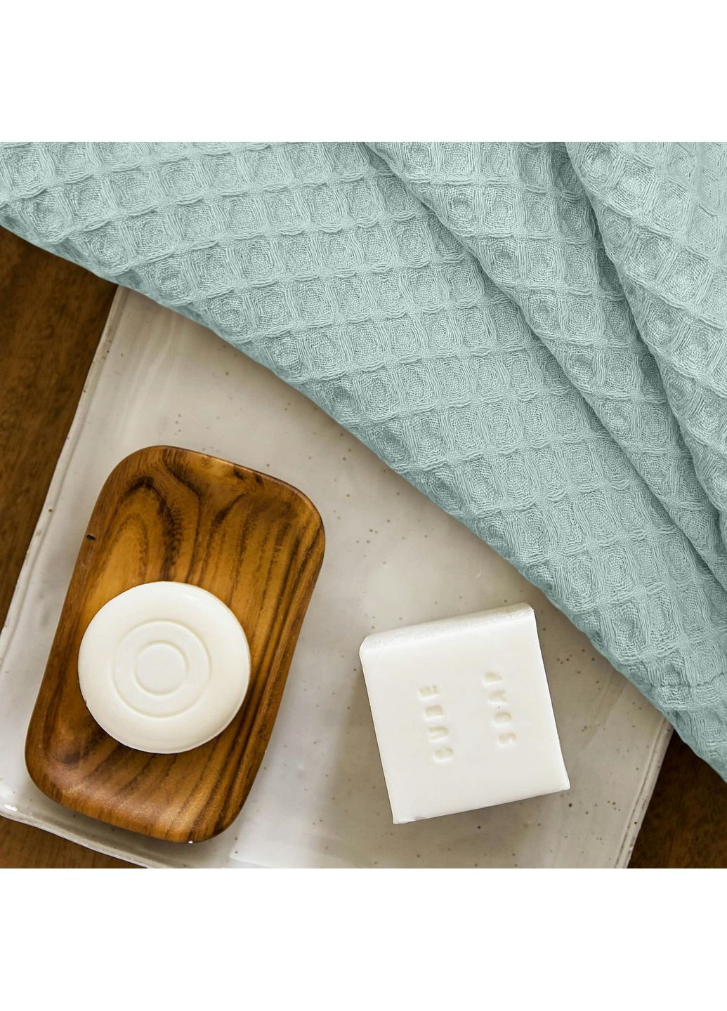 Полотенце вафельное Pistachio Greek Waffle 30x55 см Фисташковый Cosas фисташковый