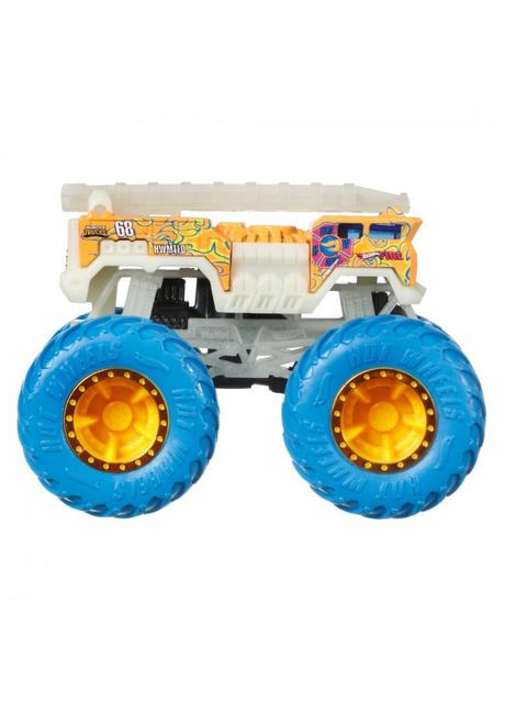 Базовая машина внедорожник 1:64 серии "Monster Trucks" (HCB50), сияющие в темноте, голубой Hot Wheels (293940780)
