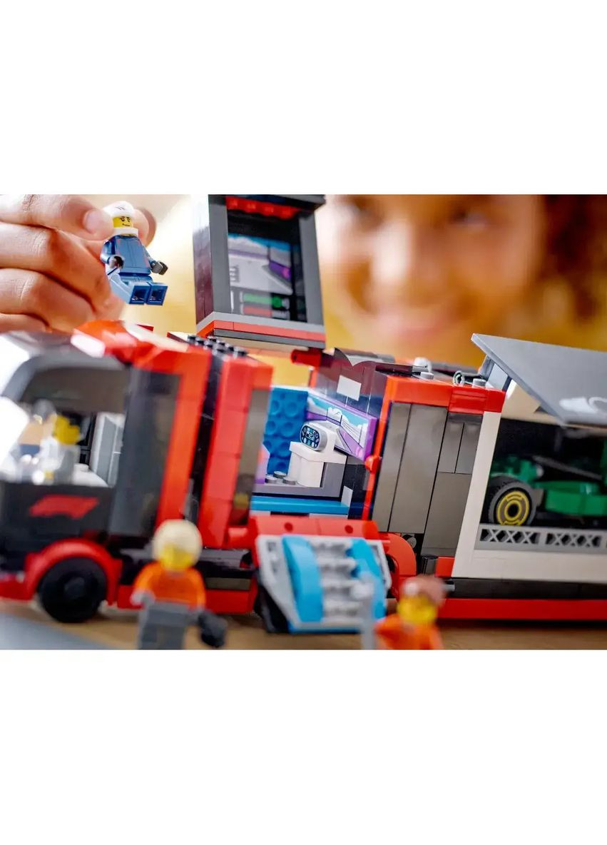 City Constructor F1 грузовик с автомобилями RB20 и AMR24, 1086 деталей () Lego 60445 (328398044)