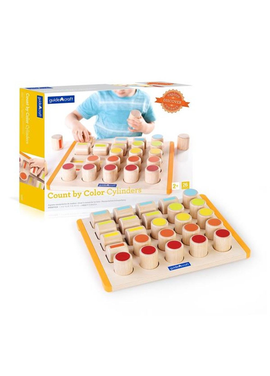 Дерев'яний сортер Manipulatives Рахункові циліндри (G6902) Guidecraft (331173857)