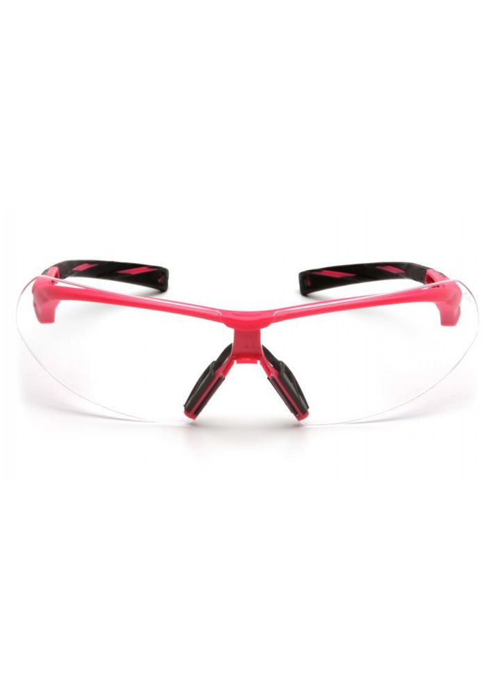 Окуляри захисні відкриті Onix Pink (clear) прозорі в рожевій оправі Pyramex (362355942)