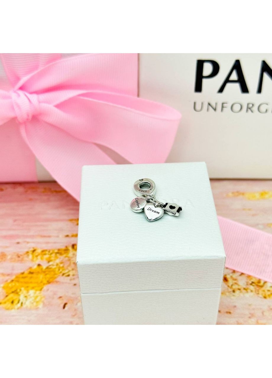 Шарм Пандора "Фотоаппарат, сердце и компас" 792703C01 Kabluchka (355346134)