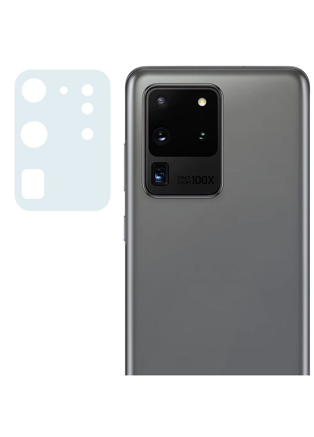 Гнучке захисне скло 0.18mm на камеру (тех.пак) для Samsung Galaxy S20 Ultra Epik (293512986)