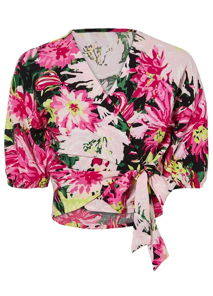 Комбинированная блузка на запах Esmara