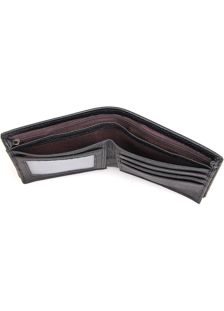 Кошелек мужской кожаный 14452 Черный Vintage (306882079)