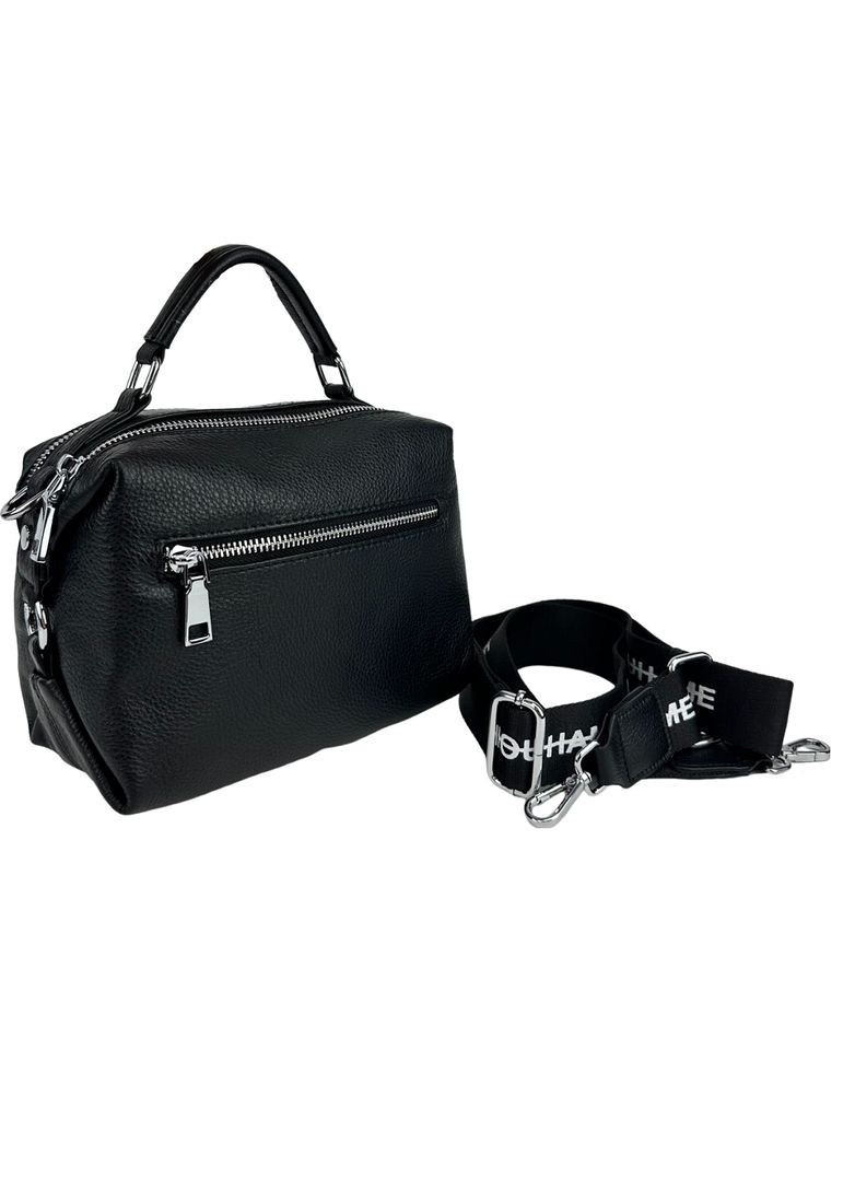 Женское кожаное черное кроссбоди RoyalBag NB2-8686A (299179409)