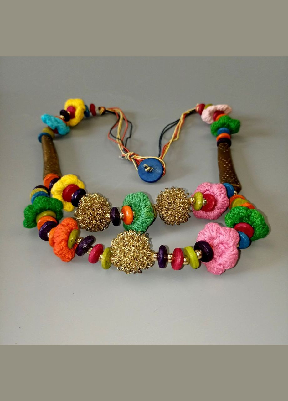 Намисто ручної роботи авторський дизайн стиль бохо дуже цікаве+подарунок No Brand (342384697)