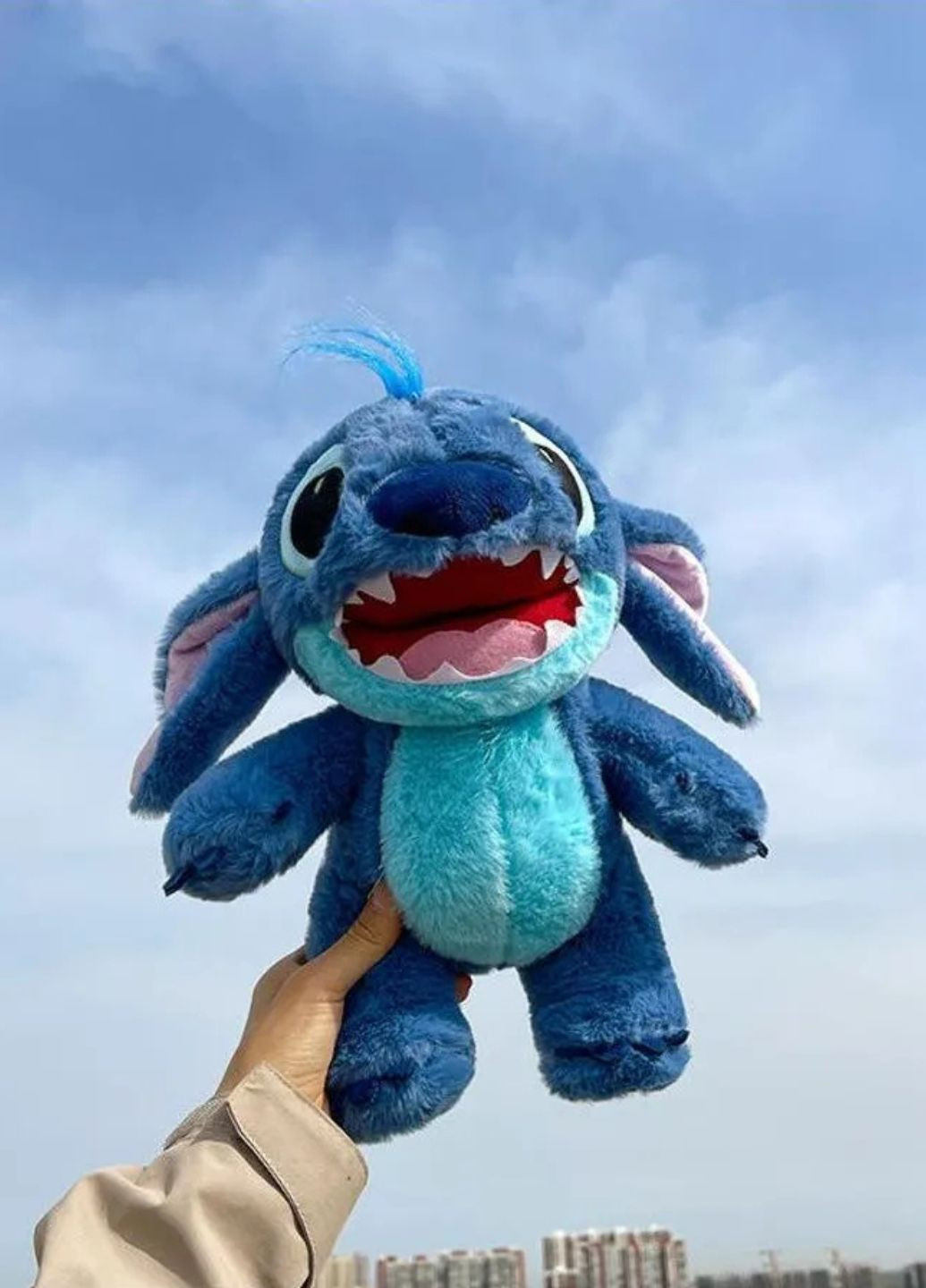 Плюшевая игрушка Стич 50 см пушистый антистресс обнимашка My Kigu (373188473)