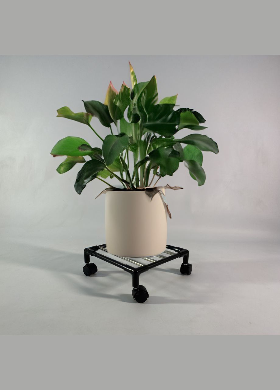 Мобильная подставка для цветов на колесах Bibi, металлическая, под тяжелые вазоны Metaplant (305327501)