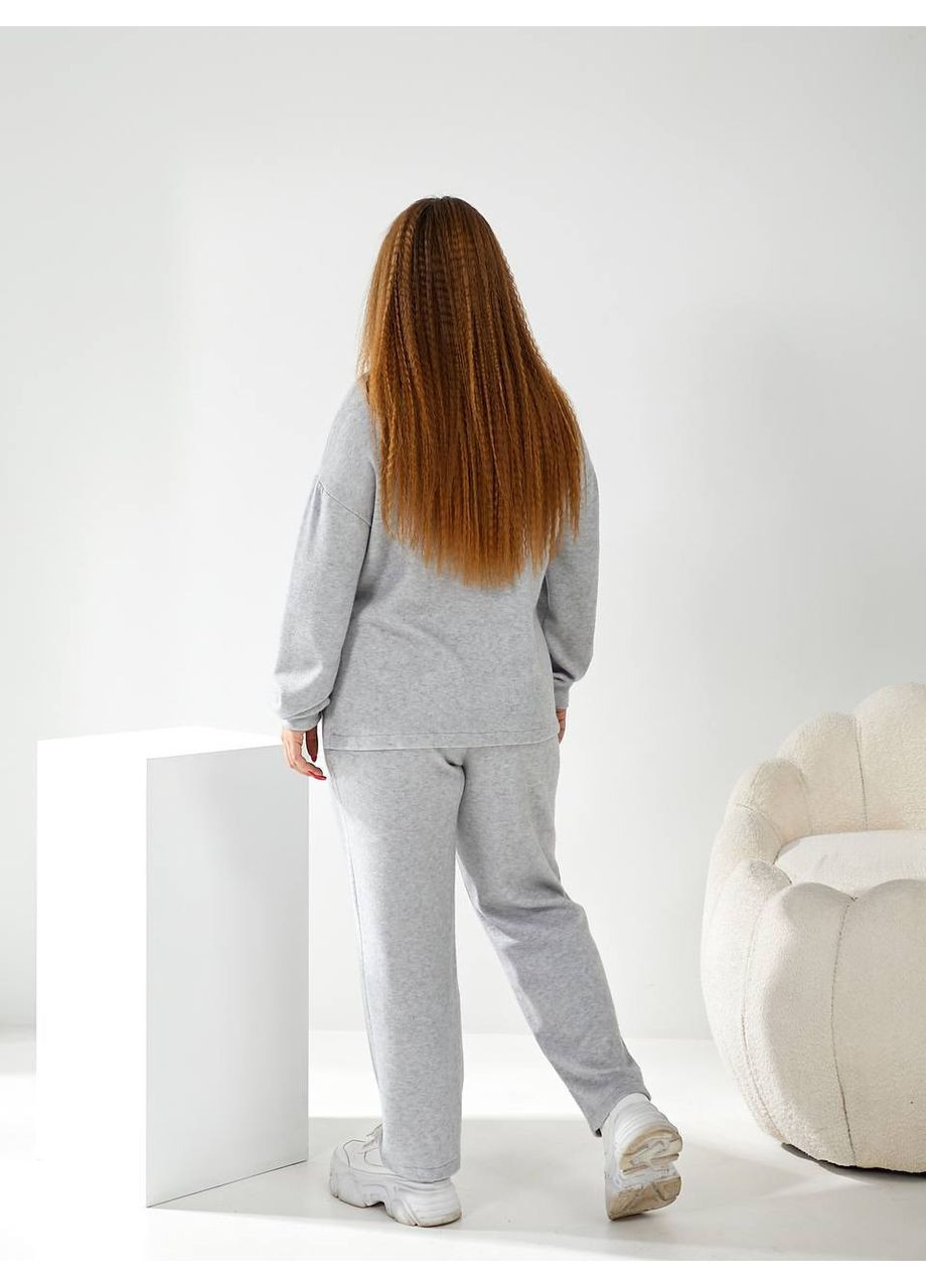 Жiночiй прогулянковий костюм з ангори сiрого кольору 34161 Fashion (353689672)