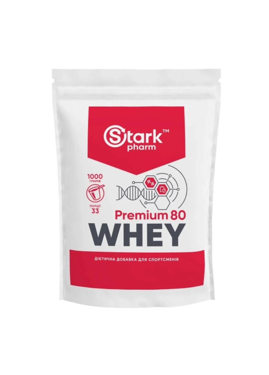 Stark Whey 80 - 1000g Bubble gum Orange Stark Pharm (402790793)