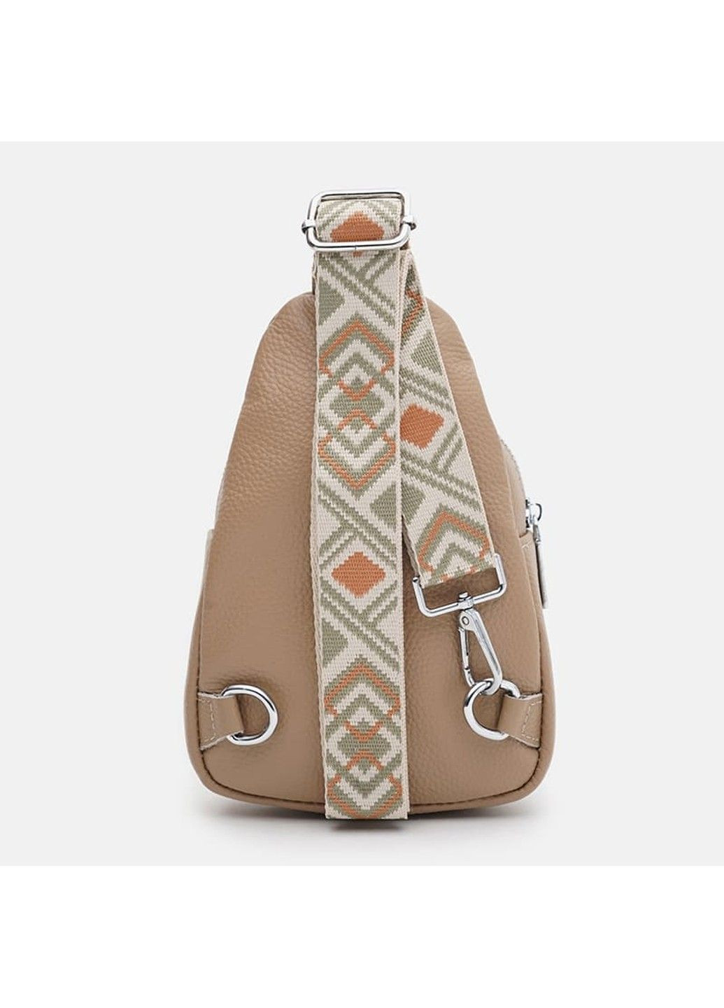 Шкіряний жіночий рюкзак через плече K15-606be-beige Borsa Leather (367992112)