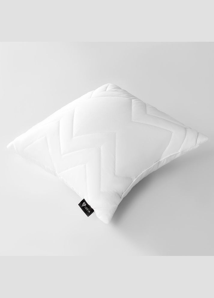 Подушка 40х40 см NORDIC антиалергенна біла холлофайбер, стьобаний чохол IDEIA (334726578)