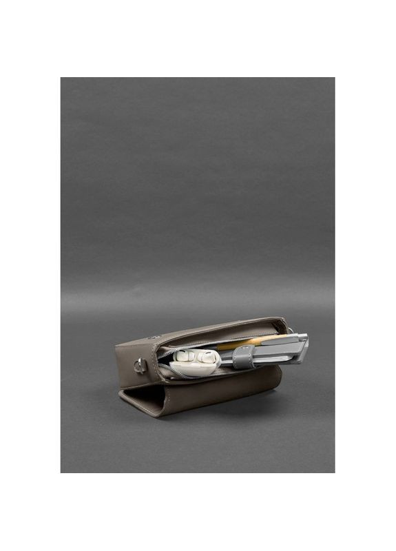 Сумка женская кожаная через плечо Mary темно-Бежевая BlankNote (302008045)