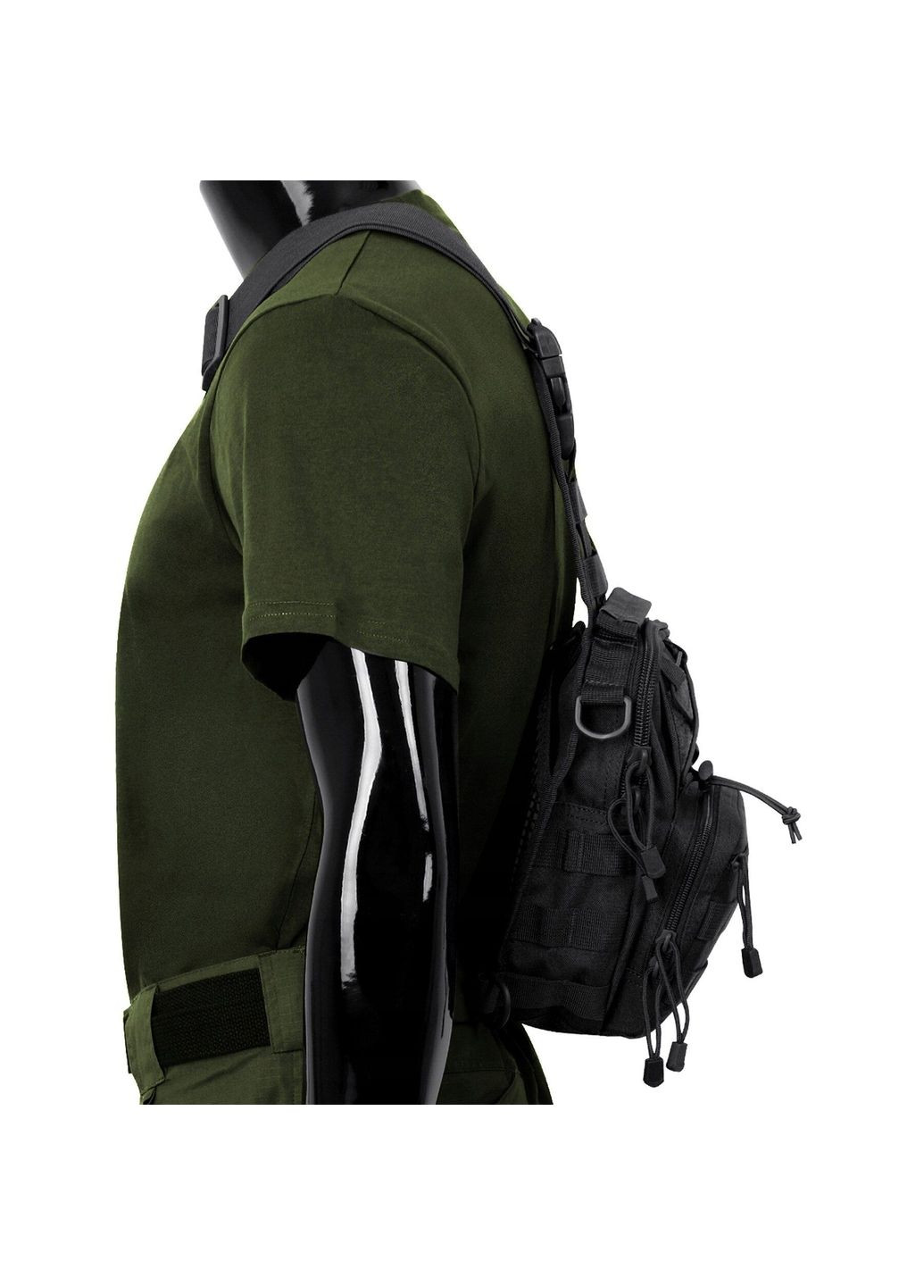 Сумка через плече Shoulder Bag Molle 7 л, Black MFH (315879161)