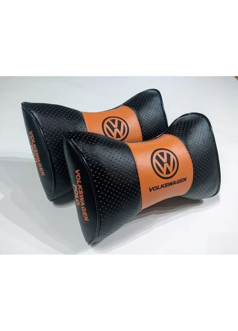 Подушка подголовник VOLKSWAGEN POLO черный 2шт No Brand (361135273)
