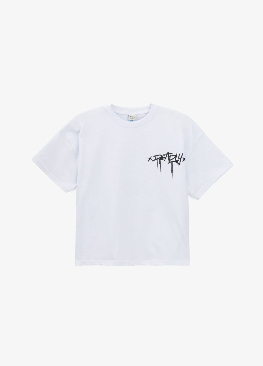 Біла демісезонна футболка з принтом для дівчинки 12155 116 см shop (2000990959393) Baby Show