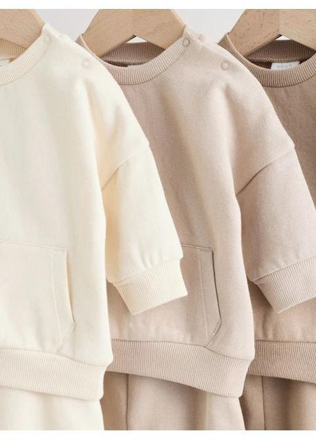 Бежевый детский комплект (свитшот+штаны) next f27-123/3 бежевый No Brand