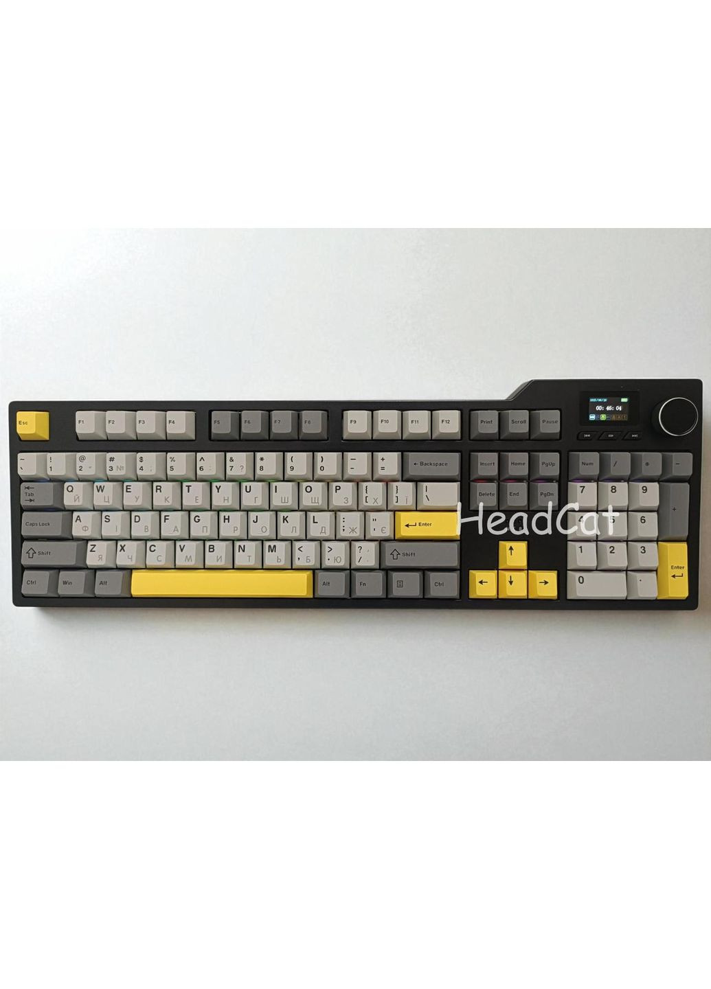 Повнорозмірна механічна бездротова клавітура ak35I V3 MAX Avocado switch Black-orange ENG+UA Ajazz (372019570)