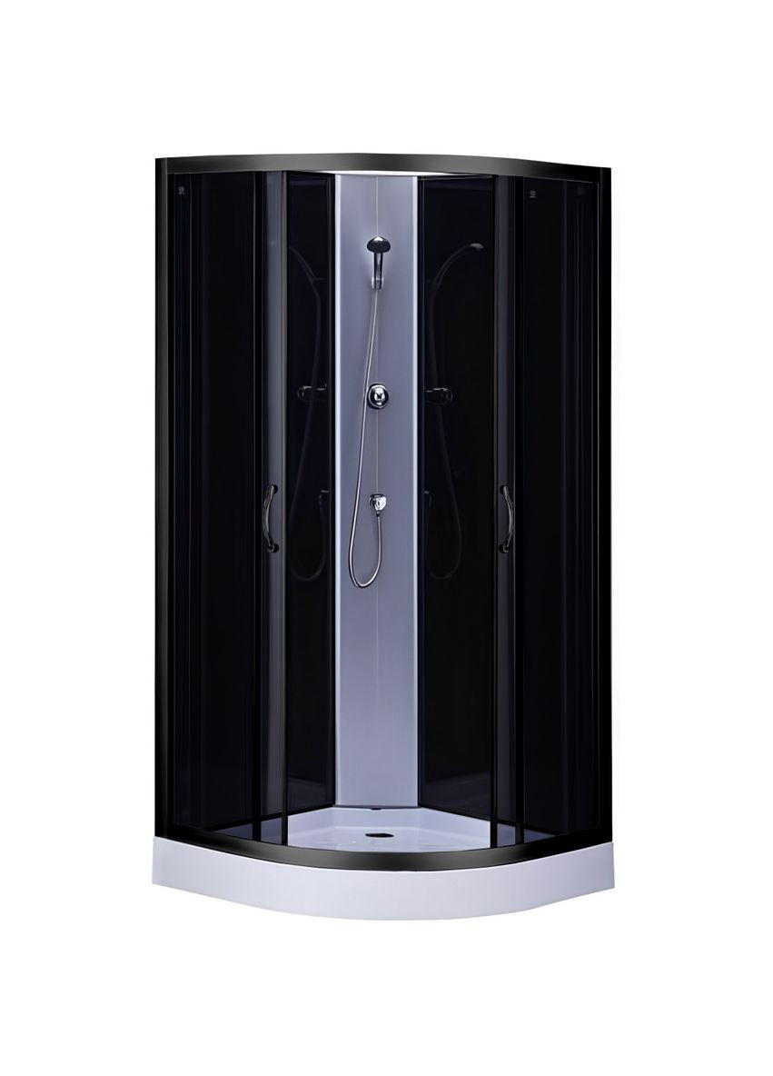 Душовий бокс півкруглий без даху SAN L90GBB (3уп.) Bravo (299997643)