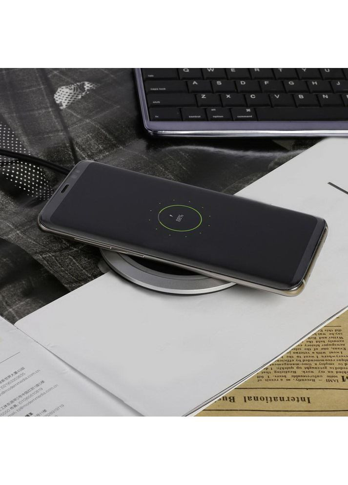 Беспроводное зарядное устройство Air Power Wireless Charging Pad Black (ADA007) iWALK (353497505)