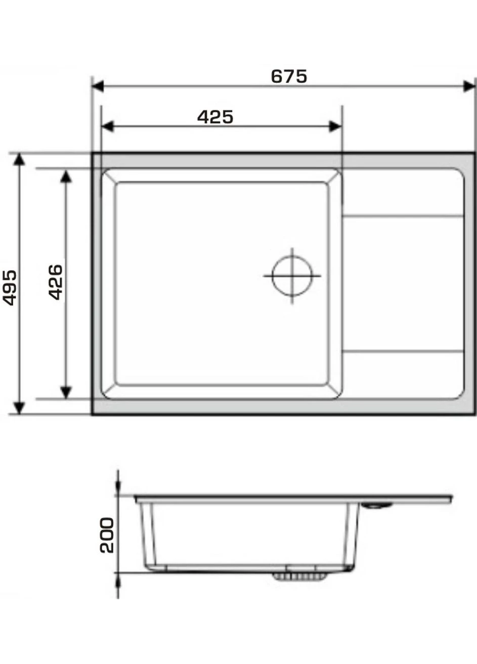 Мойка кухонная LINARES avena (gr0802) GRANADO (390926259)