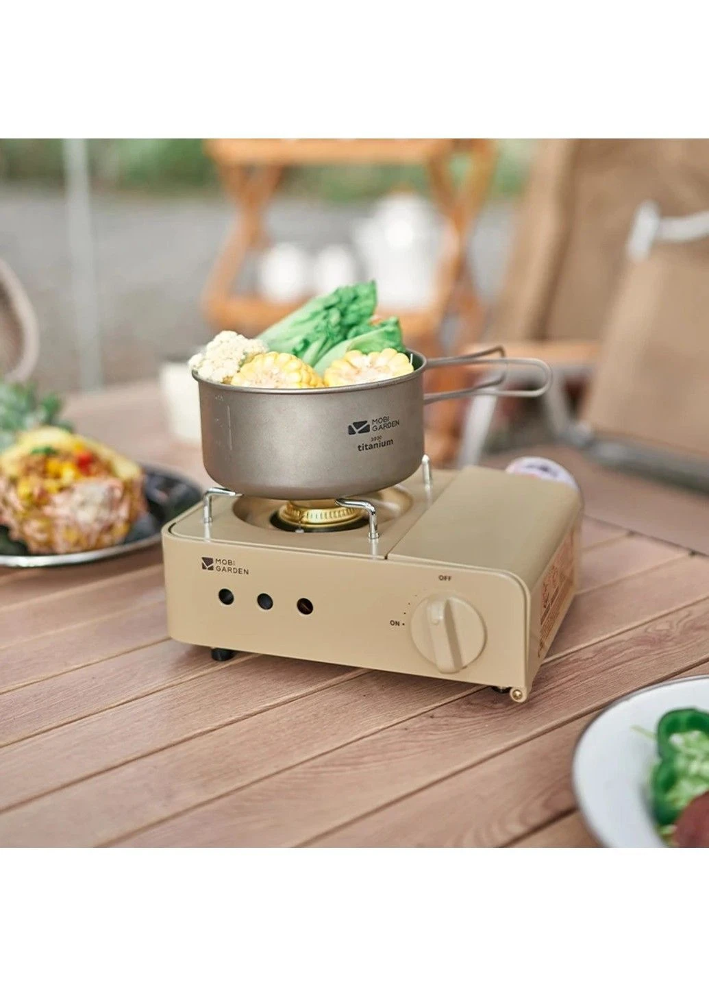 Плита газовая портативная Gas stove 2.1 NX23687002 white Mobi Garden (370666290)