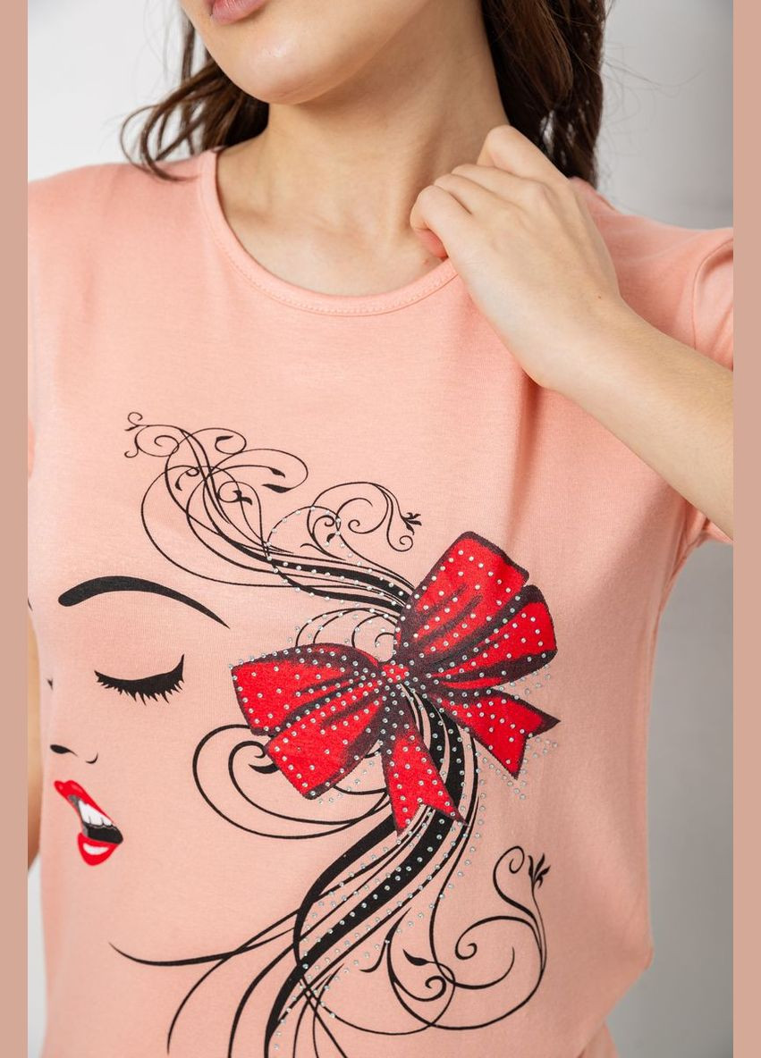 Футболка жіноча з принтом Ager 244R503 - (319359519)