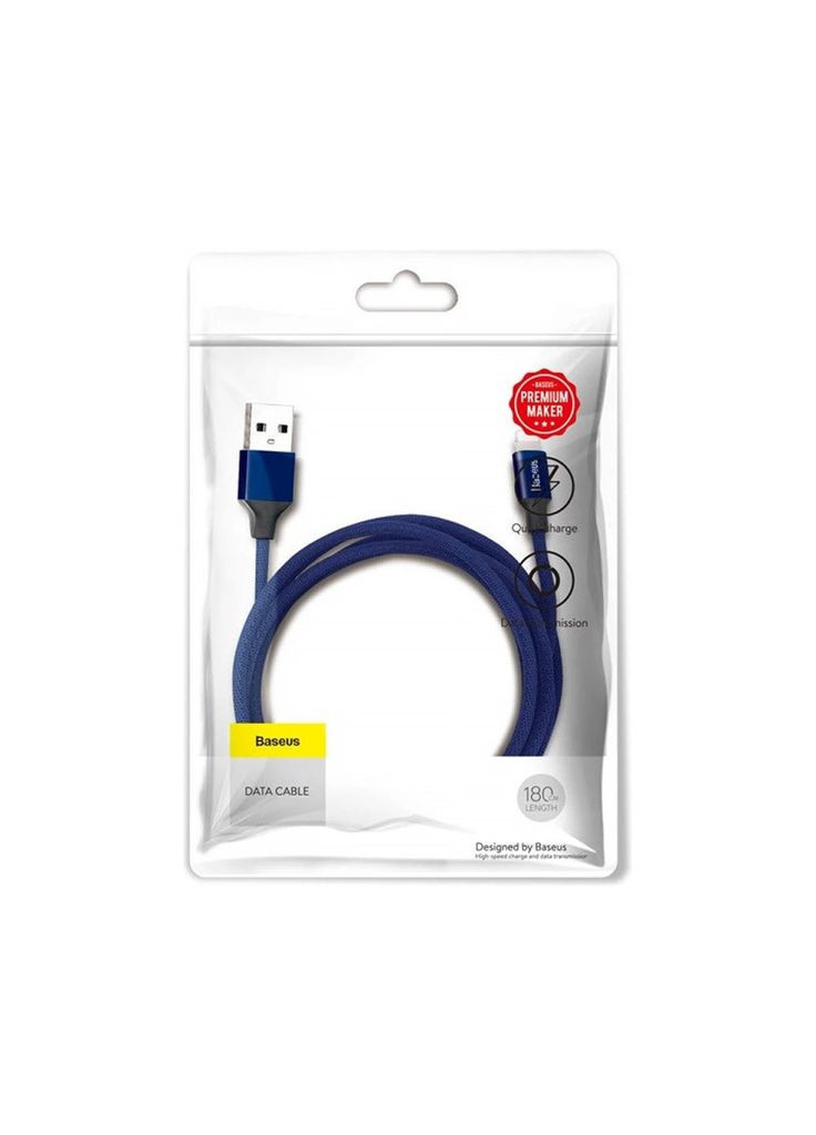 Дата кабеля (m494965) Baseus USB 2.0 AM to Lightning 1.8m navy blue (367064625)