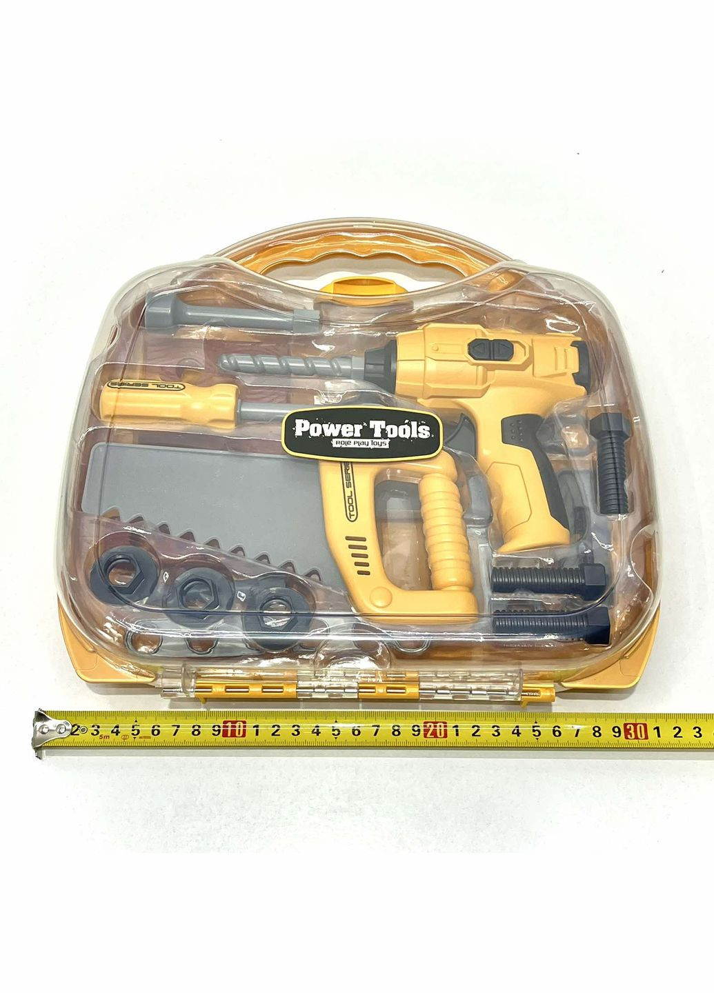 Набір інструментів шуруповерт дриль механічний Жовтий (T027) Bambi (340466563)