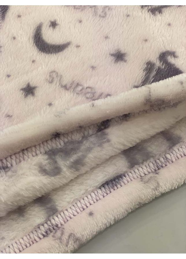 Розовая зимняя пижама детская вельсофт фламинго слоники розовая Flamingo