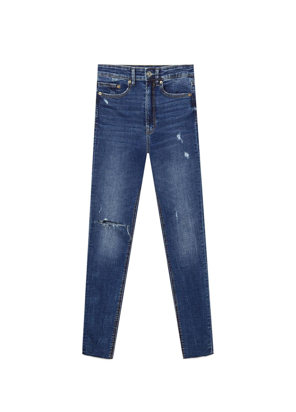 Джинси Skinny демисезон,синий, Stradivarius - (316222297)