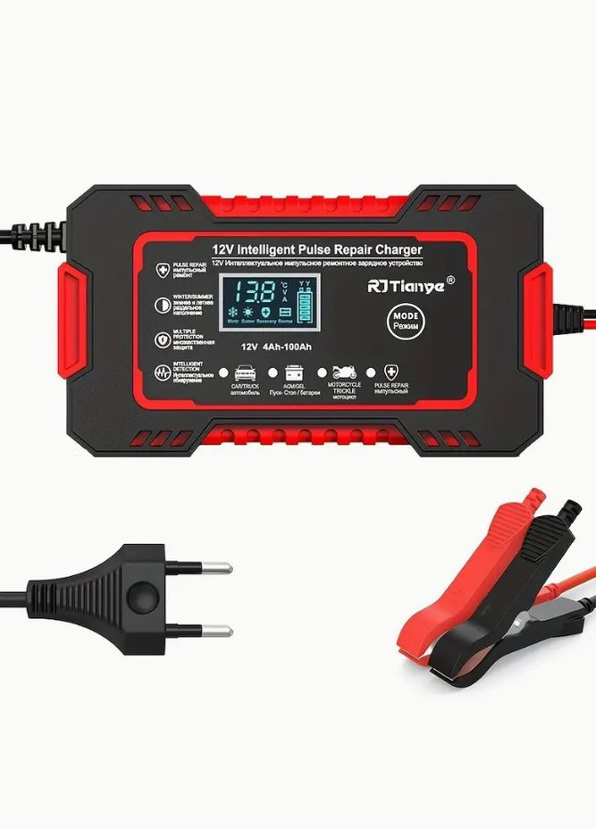 Інтелектуальний зарядний пристрій Battery Charger для авто-акумуляторів 12В 6А No Brand (365752619)