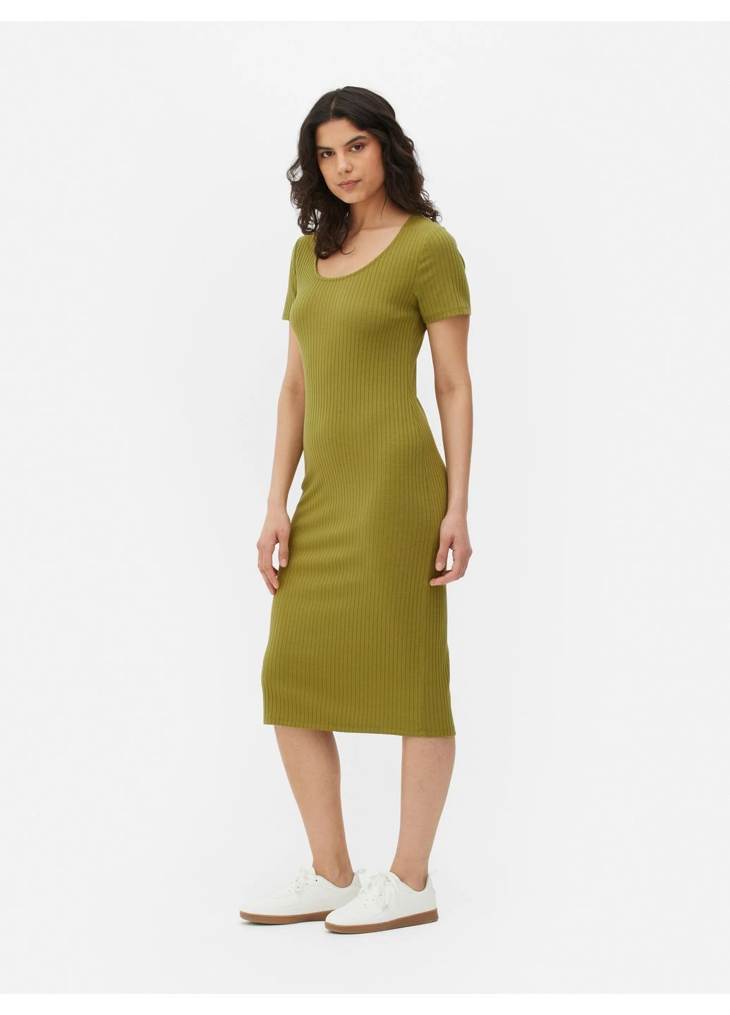 Оливковое платье лето,оливковый, Primark