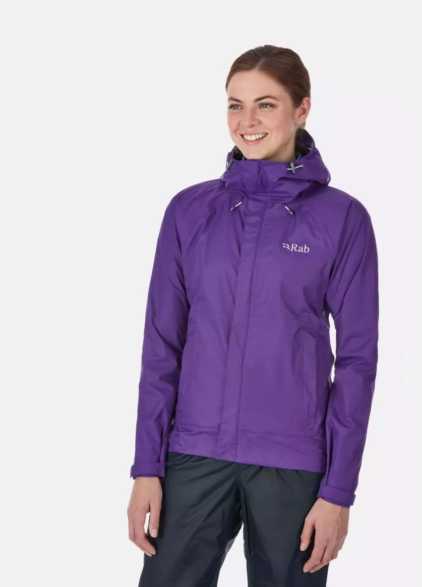 Светло-фиолетовая демисезонная куртка downpour jacket wmns Rab