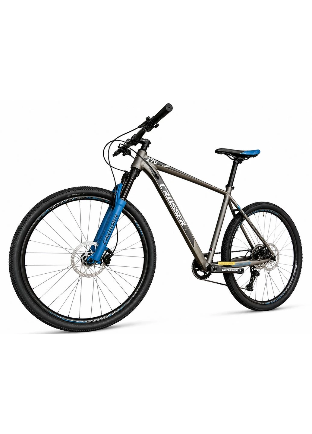 Велосипед гірський 29" Solo рама 21", 1x12 L-TWOO AX, гідравліка Shimano MT200, повітряна вилка Синій Crosser (391491786)