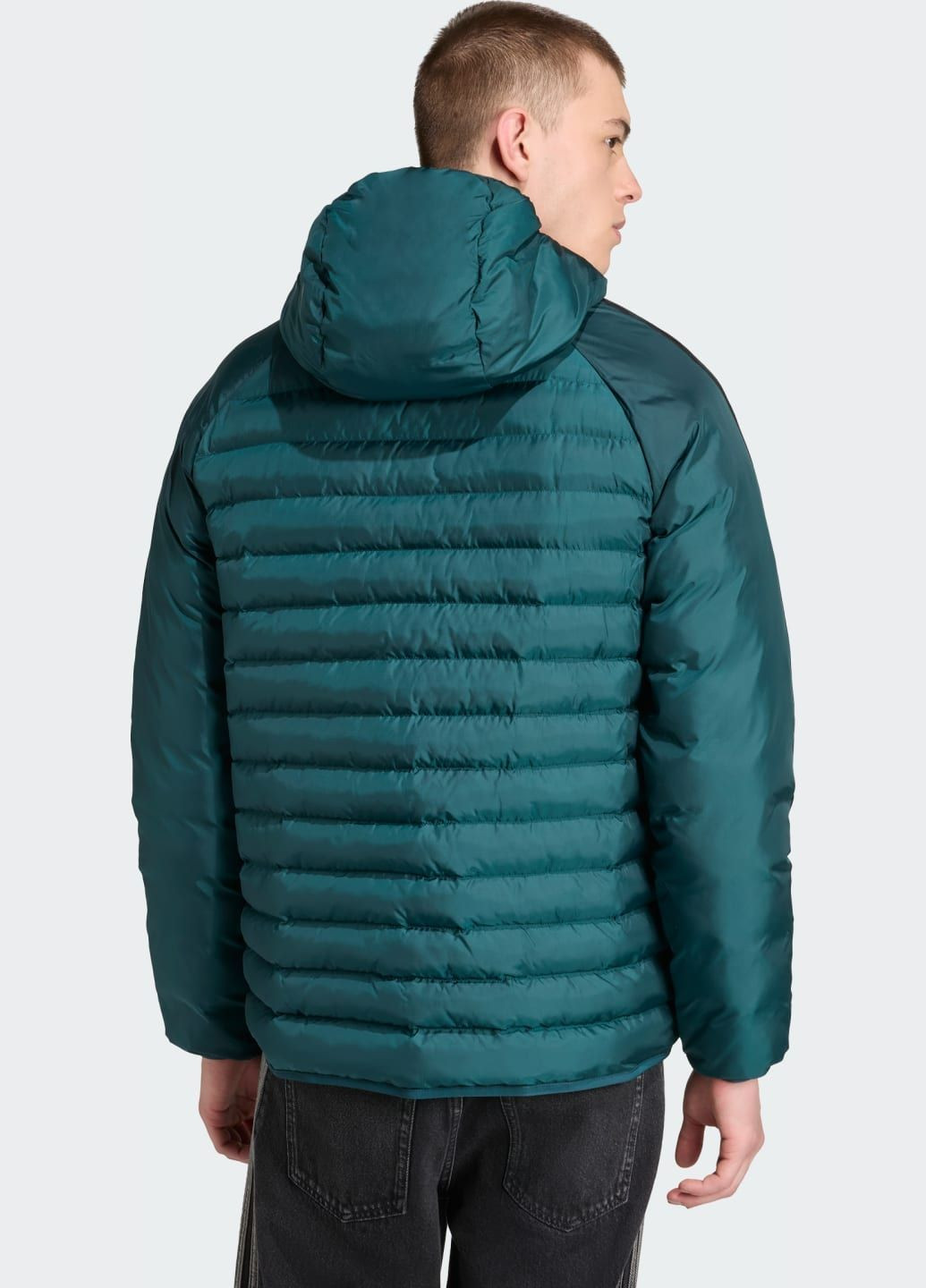 Зелена демісезонна куртка synthetic hooded jacket adidas