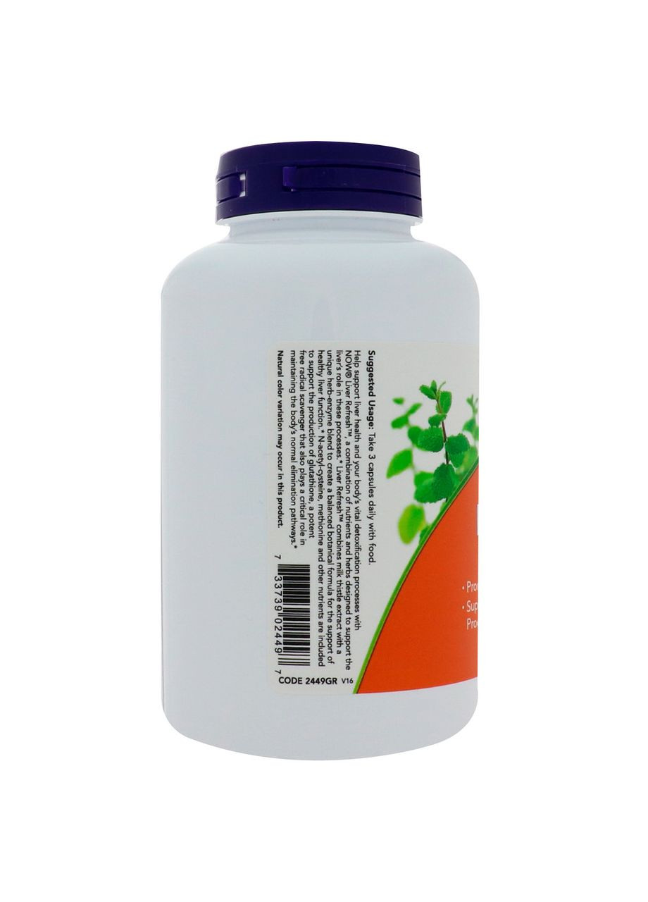 , Liver Refresh, 180 вегетарианских капсул Now Foods (364312862)