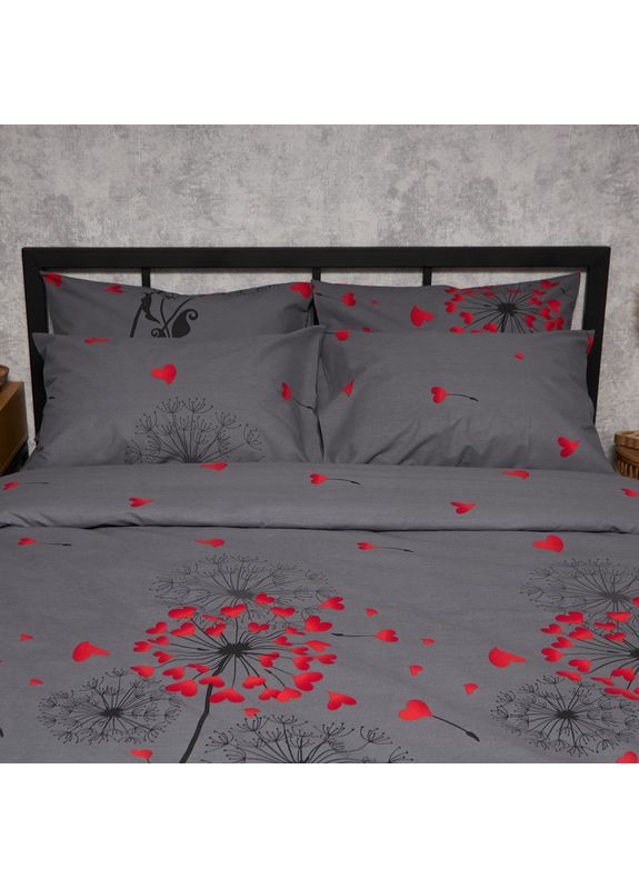 Комплект постільної білизни Бязь Gold Люкс Сімейні 160х220х2 наволочки 2х70х70 (MS-820009132) Moon&Star Dandelion Lov (356112969)