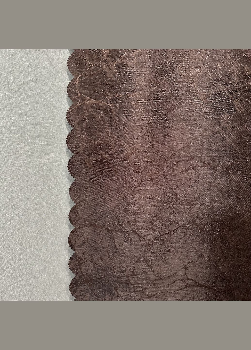 Комплект готових пошитих жакардових штор 2шт розмір 1.5*2.7м коричневого кольору. Набір штор в спальню, вітальню. No Brand (326026982)