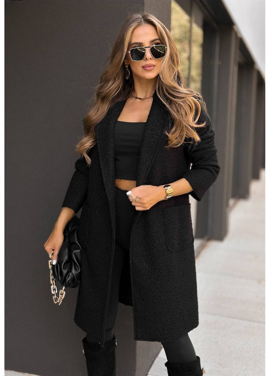 Плащ Тренч на Гудзиках Теплий Тканина Букле демісезон (361230073)