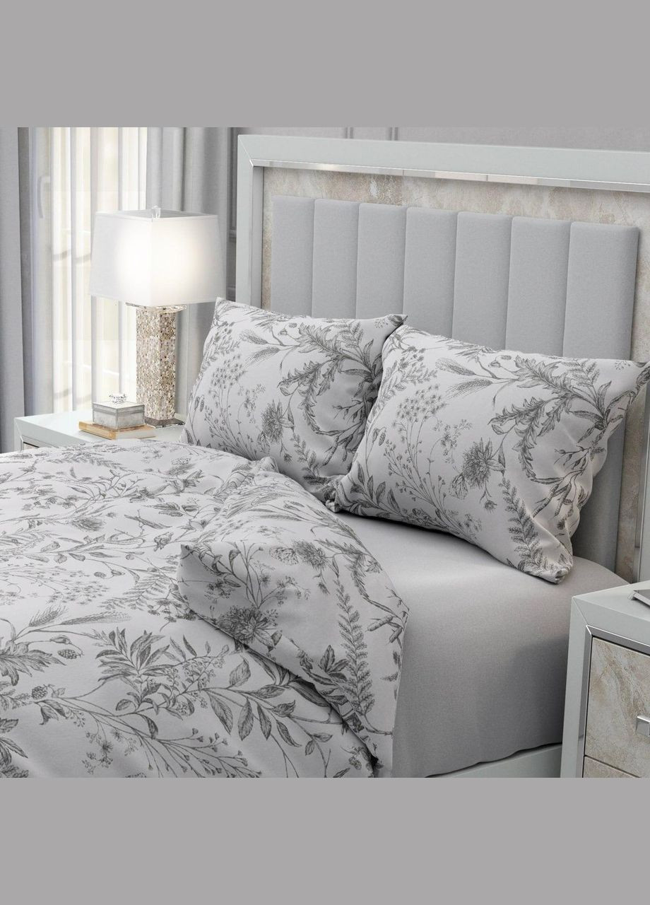 Постільна білизна з мікрофібри Євро 200х220 см наволочки 2 х 70х70 см (П4К-P-0143-03 70х70) No Brand (308754525)