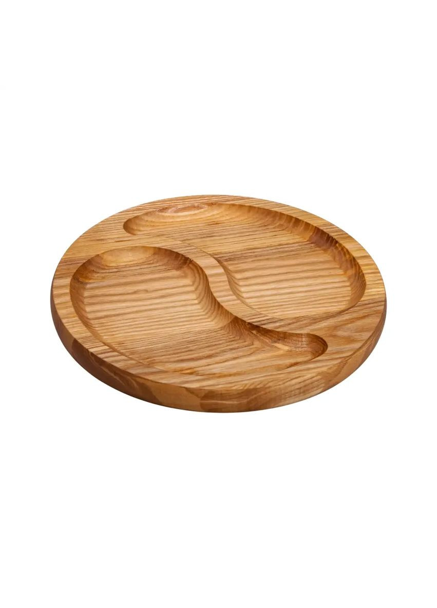 Менажниця дерев'яна 25 см кругла на 2 секції T45W250 LUGI (370801984)
