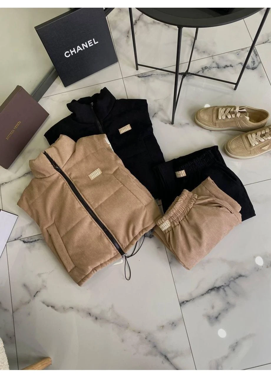 Женский костюм с жилеткой No Brand (379940597)