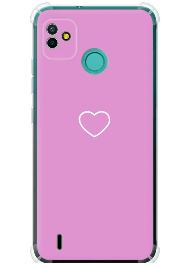 Силіконовий протиударний с посиленими кутами чохол 'Серце 2' для Endorphone Tecno Pop 5 BD2p (329189564)